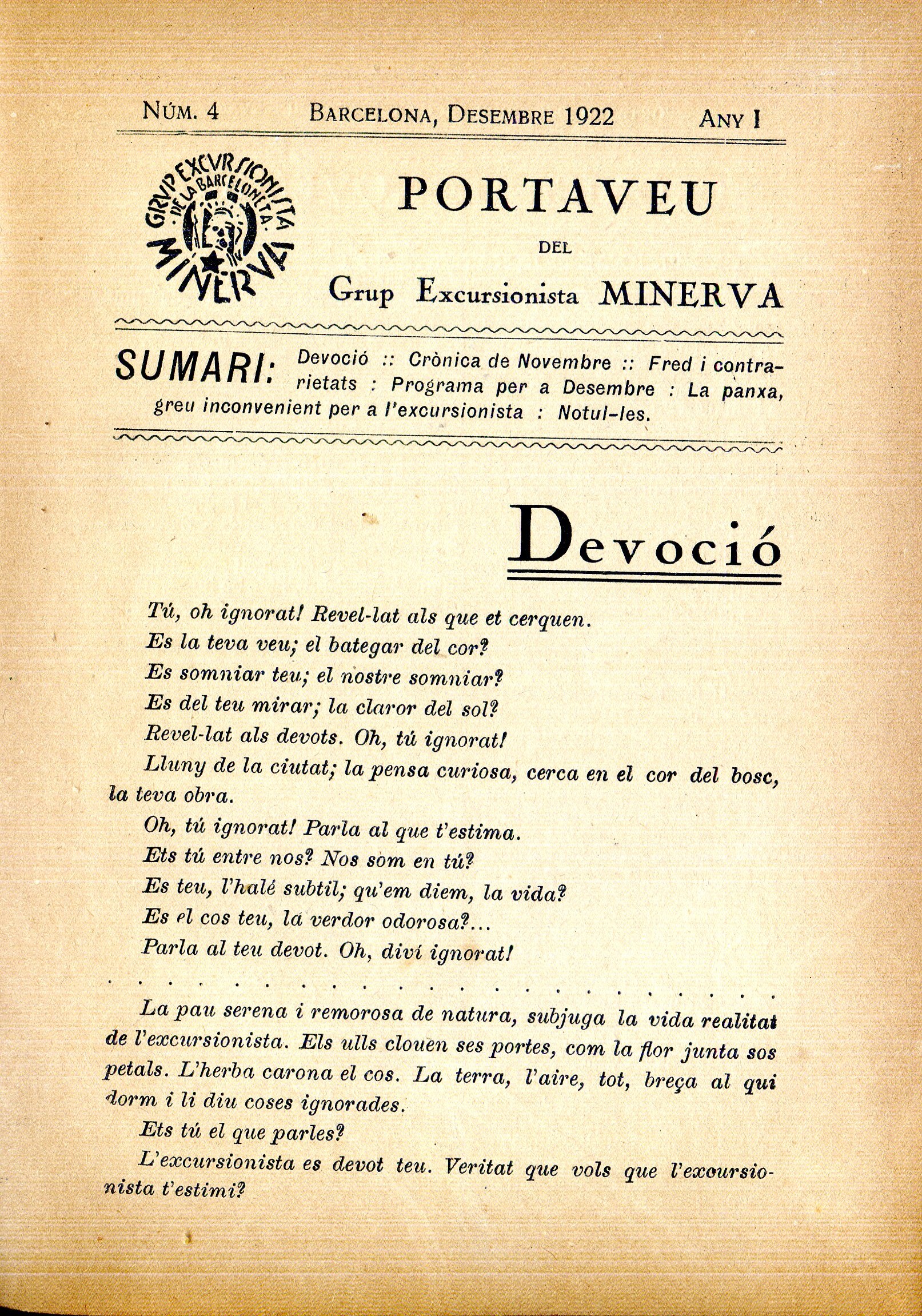 Portaveu del Centre Excursionista Minerva - Miniatura 5